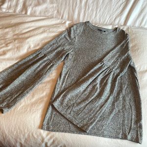 Zara grey sweater with fabulous sleeves